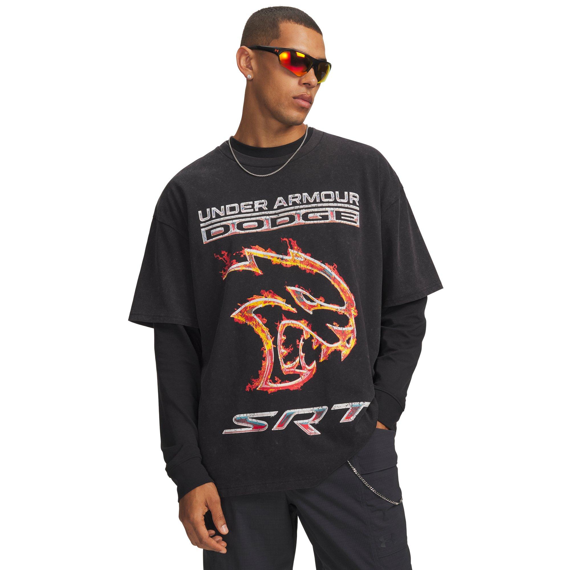 Under Armour X Dodge Men's Heavyweight Chrome SRT Tee - BLACK